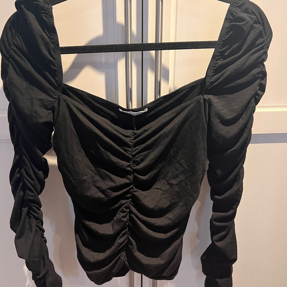 Black stretch reformation top